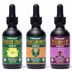 Lion's Mane, Reishi & Turkey Tail - Mushroom Extract - LifeCykel - Fungimaps